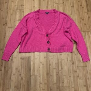 Wild Fable Fuchsia Button-Up Cardigan